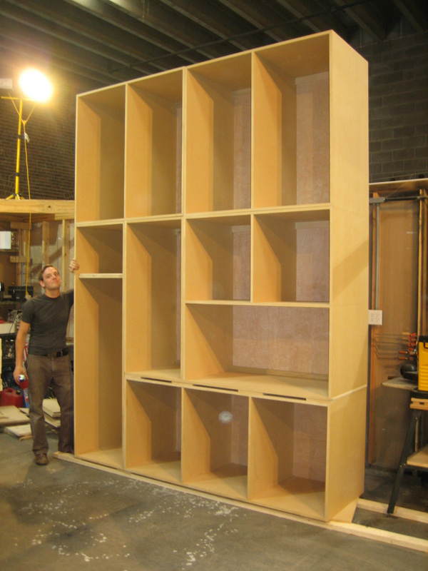 Massive built-in for my friend Tom. This thing is 9\' wide by 11.5\' tall by 30